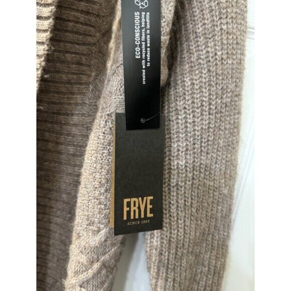 NWT Frye Long Open Front Wool Blend Cardigan In Terrain Heather Women’s Sz S - Picture 5 of 14